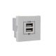 45439_SBR dupla USB töltő (2x USB-A), fehér
