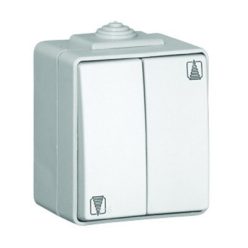   48281_CCZ IP65 Redőny nyomógomb, elektronikus retesszel szürke