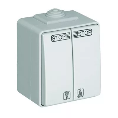48290_CCZ IP65 Redőnykapcsoló szürke