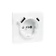 50630_TBR Fedlap Schuko + USB-A + USB-C aljzathoz, fehér