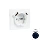 50630_TPM Fedlap Schuko + USB-A + USB-C aljzathoz,matt fekete