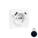 50630_TPM Fedlap Schuko + USB-A + USB-C aljzathoz,matt fekete