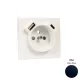 50650_TPM Fedlap Francia dugalj + USB-A + USB-C aljzathoz, matt fekete