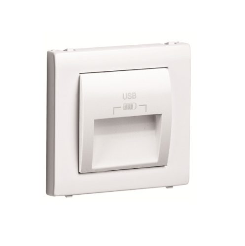 50673_TBR dupla USB töltő (2x USB-A), 20°-os kimenet, fehér
