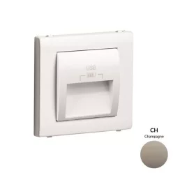   50673_TCH dupla USB töltő (2x USB-A), 20°-os kimenet, pezsgő