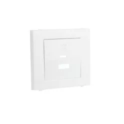   50674_TBR dupla töltő aljzat fedél (USB-A + USB-C), fehér