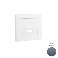   50674_TGR dupla töltő aljzat fedél (USB-A + USB-C), grafit