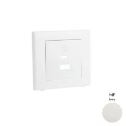   50674_TMF dupla töltő aljzat fedél (USB-A + USB-C), elefántcsont