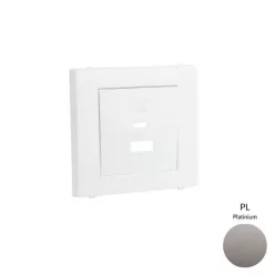   50674_TPL dupla töltő aljzat fedél (USB-A + USB-C), platina