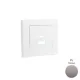 50674_TPL dupla töltő aljzat fedél (USB-A + USB-C), platina