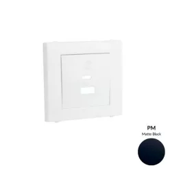   50674_TPM dupla töltő aljzat fedél (USB-A + USB-C), matt fekete