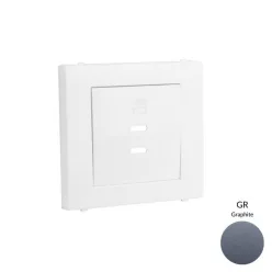 50675_TGR dupla töltő aljzat fedél (2x USB-C), gránit