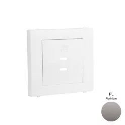 50675_TPL dupla töltő aljzat fedél (2x USB-C), platina