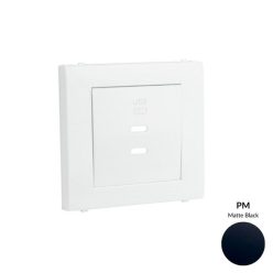   50675_TPM dupla töltő aljzat fedél (2x USB-C), matt fekete