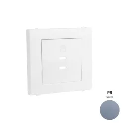 50675_TPR dupla töltő aljzat fedél (2x USB-C), ezüst