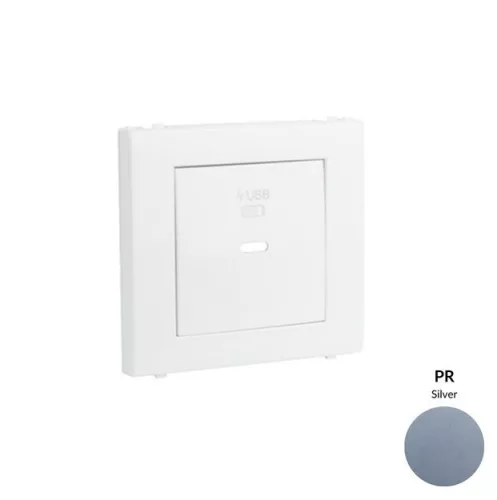 50676_TPR USB-C töltő aljzat fedél, ezüst