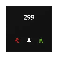 GCR3-11B Üvegfelületű kártyaolvasó, fekete