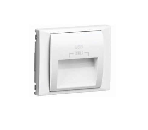 70673_TBR dupla USB töltő (2x USB-A), 20°-os kimenet, fehér
