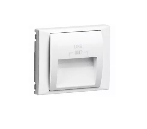70673_TBR dupla USB töltő (2x USB-A), 20°-os kimenet, fehér