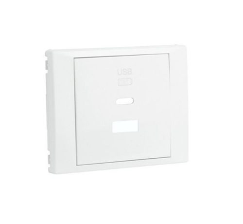 70674_TBR dupla töltő aljzat fedél (USB-A + USB-C), fehér