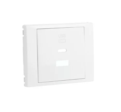 70674_TBR dupla töltő aljzat fedél (USB-A + USB-C), fehér