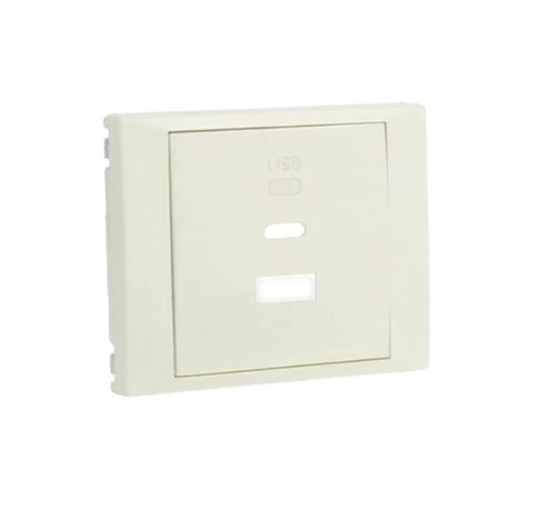70674_TMF dupla töltő aljzat fedél (USB-A + USB-C), elefántcsont