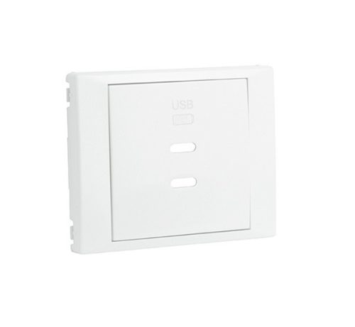 70675_TBR dupla töltő aljzat fedél (2x USB-C), fehér