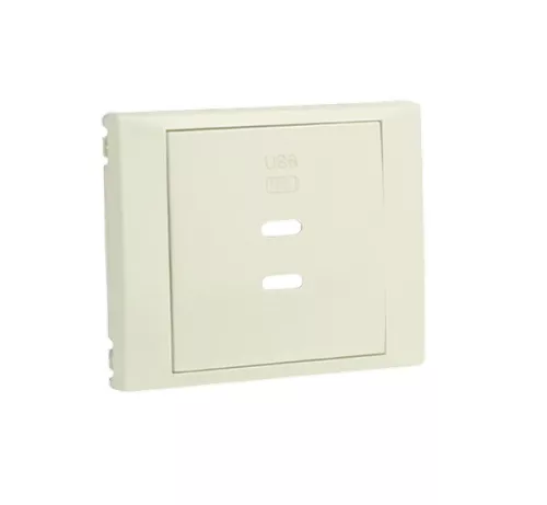 70675_TMF dupla töltő aljzat fedél (2x USB-C), elefántcsont