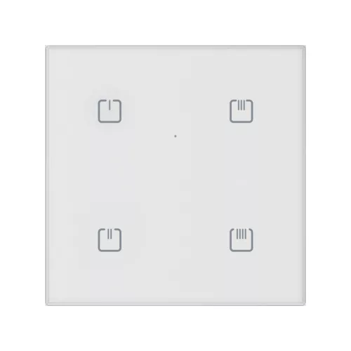 RFGB-40/W Üvegfelületű vezérlő, 4gombos, fehér