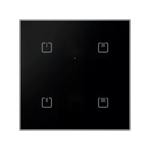 RFGB-40/B Üvegfelületű vezérlő, 4gombos, fekete