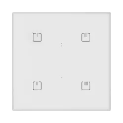   RFSW-62/W - Érintőgombos üveg vezérlő kimeneti relékkel, fehér, szögletes