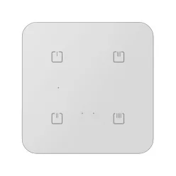   RFDW-271/W - Érintőgombos üveg vezérlő dimmerrel, fehér,  lekerekített