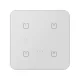 RFDW-271/W - Érintőgombos üveg vezérlő dimmerrel, fehér,  lekerekített