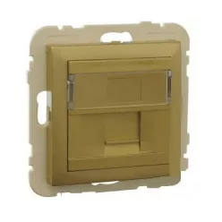 90441_SDU Szimpla RJ45 keretszerelvény, arany színű