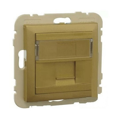 90441_SDU Szimpla RJ45 keretszerelvény, arany színű