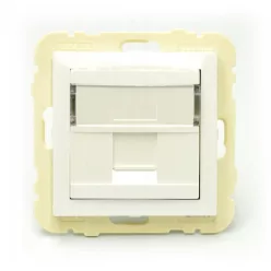 90441_SGE Szimpla RJ45 keretszerelvény, jég színű