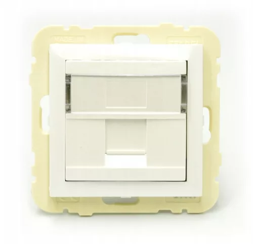 90441_SGE Szimpla RJ45 keretszerelvény, jég színű