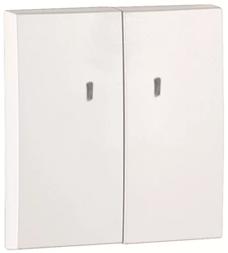 90615_TBR Dupla billentyű jelzőfényes mechanizmushoz, fehér színű