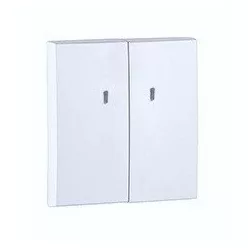   90615_TGE Dupla billentyű jelzőfényes mechanizmushoz, jég színű