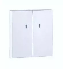 90615_TGE Dupla billentyű jelzőfényes mechanizmushoz, jég színű