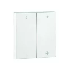  90616_TBR Dupla billentyű ventillátor jellel, fehér színű