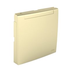   90654_TDU Csapfedeles fedlap csatlakozóaljzathoz IP44, francia típus arany
