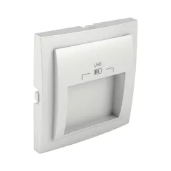 90673_TGE Fedlap dupla USB-A aljzathoz (20°-os), jég
