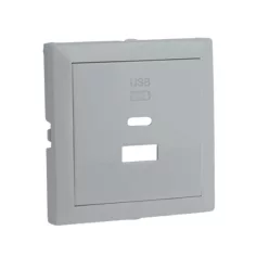   90674_TAL Fedlap dupla töltő aljzathoz (USB-A + USB-C), alumínium