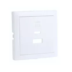   90674_TBR Fedlap dupla töltő aljzathoz (USB-A + USB-C), fehér