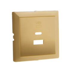   90674_TDU Fedlap dupla töltő aljzathoz (USB-A + USB-C), arany