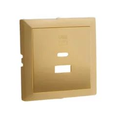   90674_TDU Fedlap dupla töltő aljzathoz (USB-A + USB-C), arany
