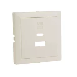   90674_TPE Fedlap dupla töltő aljzathoz (USB-A + USB-C), gyöngyház