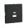 90674_TPM Fedlap dupla töltő aljzathoz (USB-A + USB-C), fekete