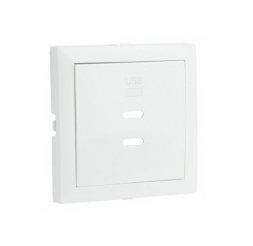90675_TBR dupla töltő aljzat fedél (2x USB-C), fehér